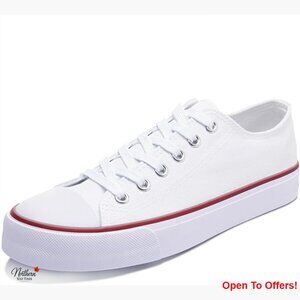 Canvas Sneakers with Memory Foam Insole, Slip-On Walking Shoes